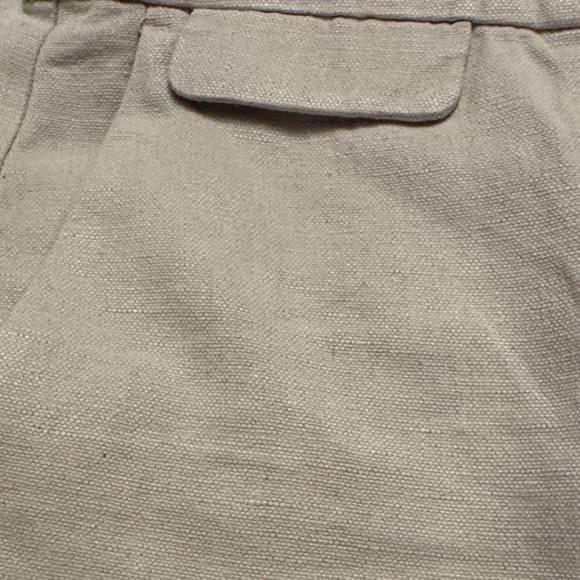 J. Crew Light Khaki 3” Linen Shorts - SZ 2 - Picture 7 of 9